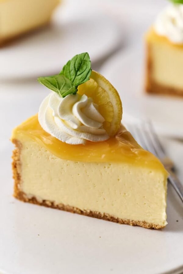 Slice Of Lemon Cheesecake